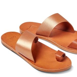 Beek Sandals - Finch - Rose Gold/Tan - Size 10